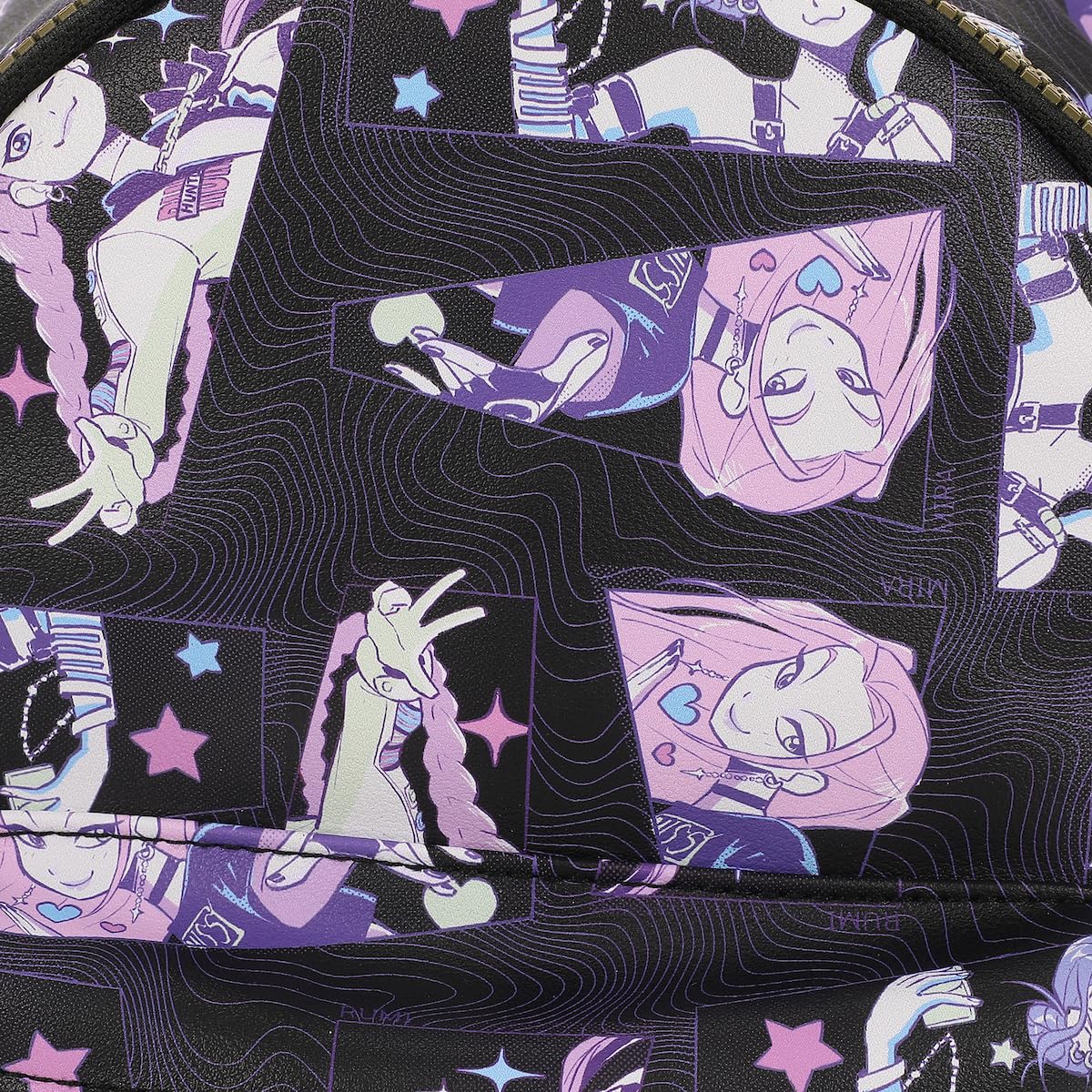 Saja Boys Chibi Mini Backpack | K-Pop Demon Hunters Blue & Pink Urban Streetwear Bag