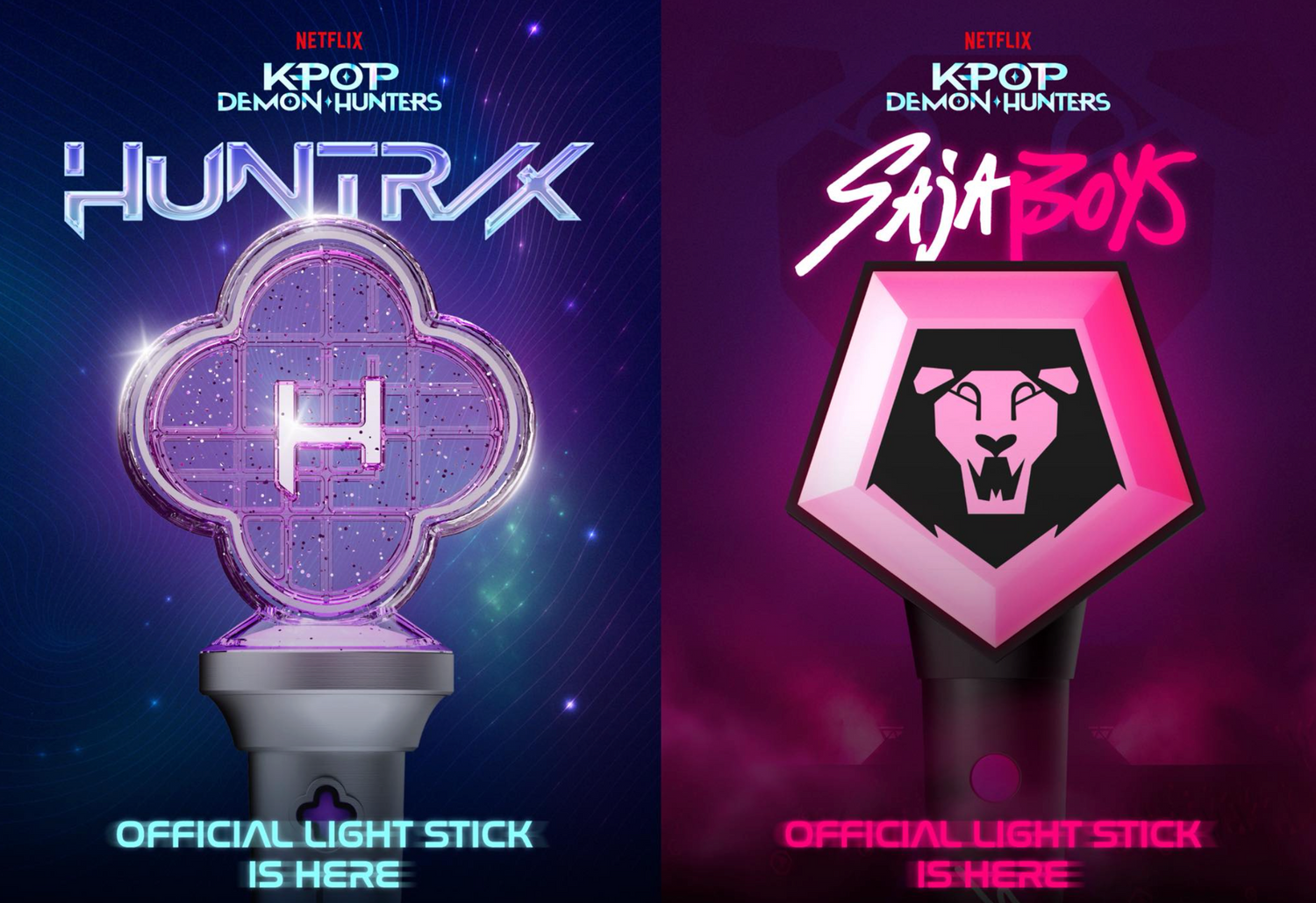 Official K-Pop Demon Hunters Gifts and Mystery Bundles featuring Saja Boys and Huntrix merchandise sets