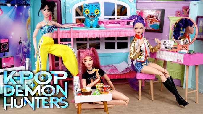 K-Pop Demon Hunters toys and plush featuring Rumi, Zoey and Mira