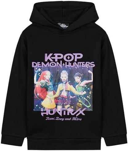 Huntrix vs. Saja Boys Rivalry Hoodie | K-Pop Demon Hunters Teen Streetwear Pullover