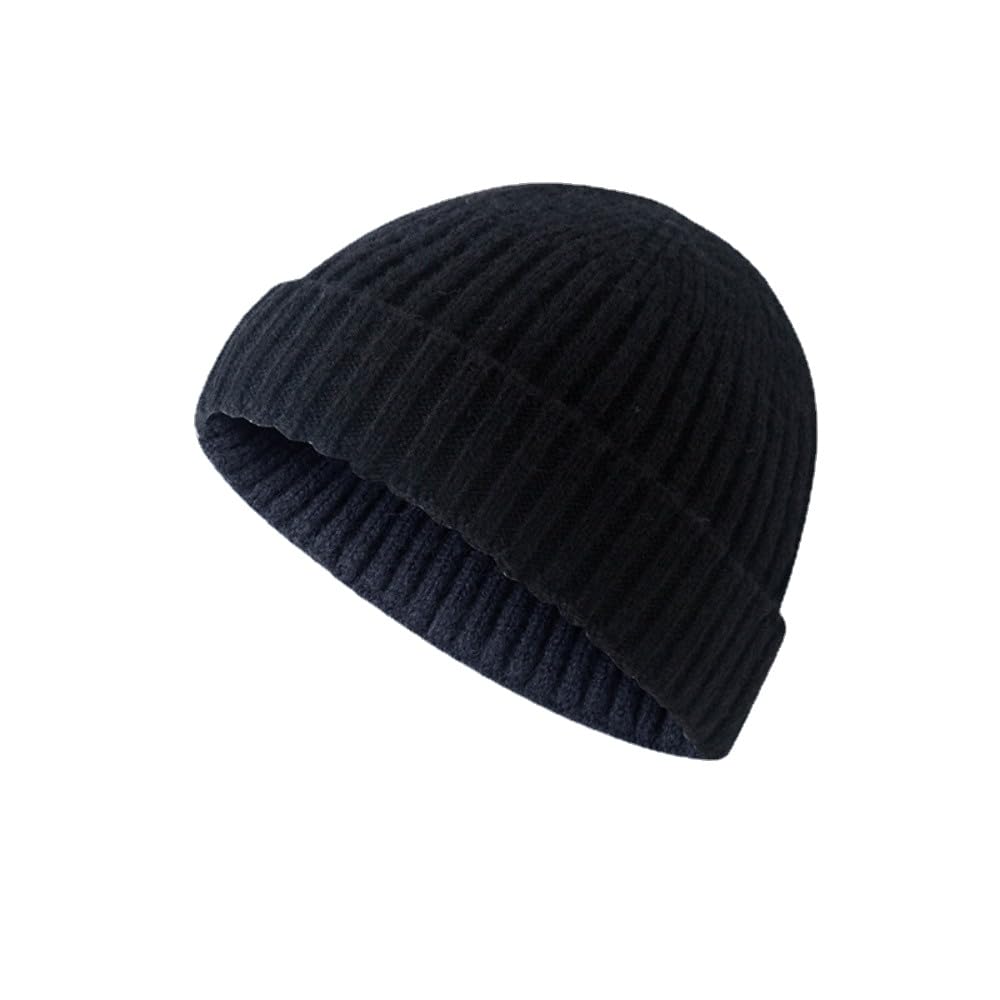 Korean Streetwear K-Pop Beanie Hat — Knitted Winter Cap for Men & Teens