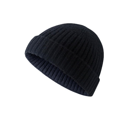 Korean Streetwear K-Pop Beanie Hat — Knitted Winter Cap for Men & Teens