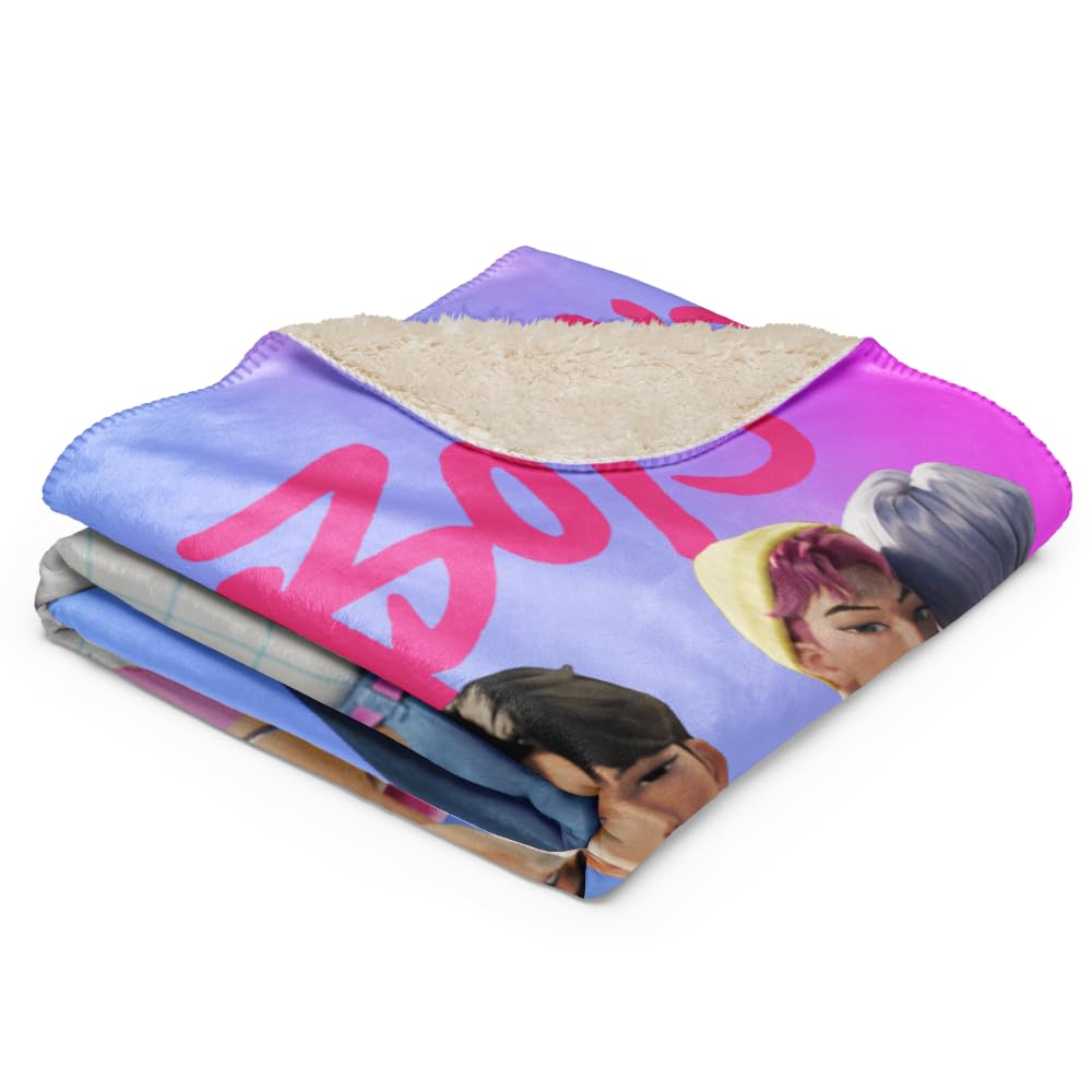 Saja Boys "The Pride" Sherpa Fleece Blanket | K-Pop Demon Hunters Cozy Anime Throw