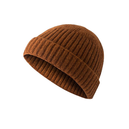 Korean Streetwear K-Pop Beanie Hat — Knitted Winter Cap for Men & Teens