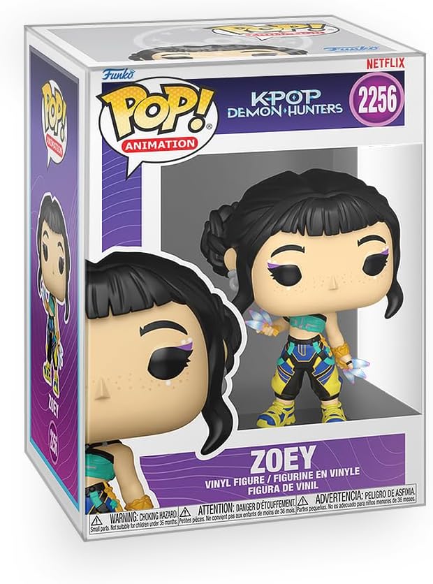 Funko Pop! K-Pop Demon Hunters — Huntr/x 3-Pack (Rumi, Mira & Zoey) Bundled with Box Protectors