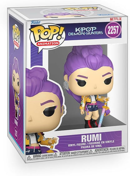 Funko Pop! K-Pop Demon Hunters — Huntr/x 3-Pack (Rumi, Mira & Zoey) Bundled with Box Protectors