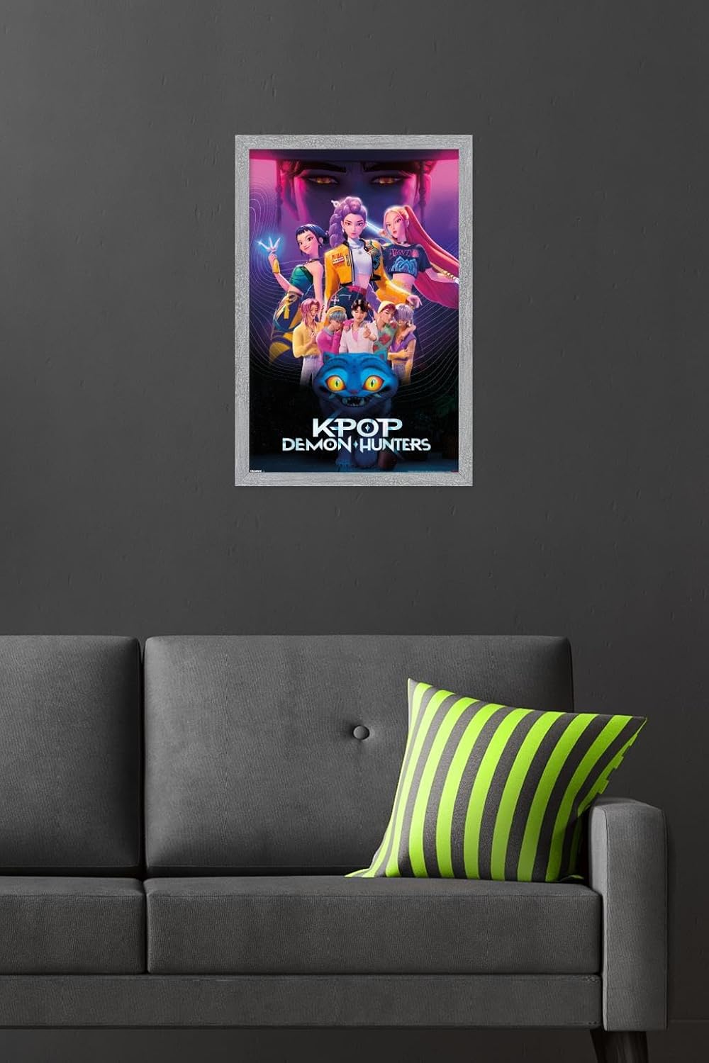 K-Pop Demon Hunters Group Wall Poster (2025) — Unframed 34″ × 22.4″