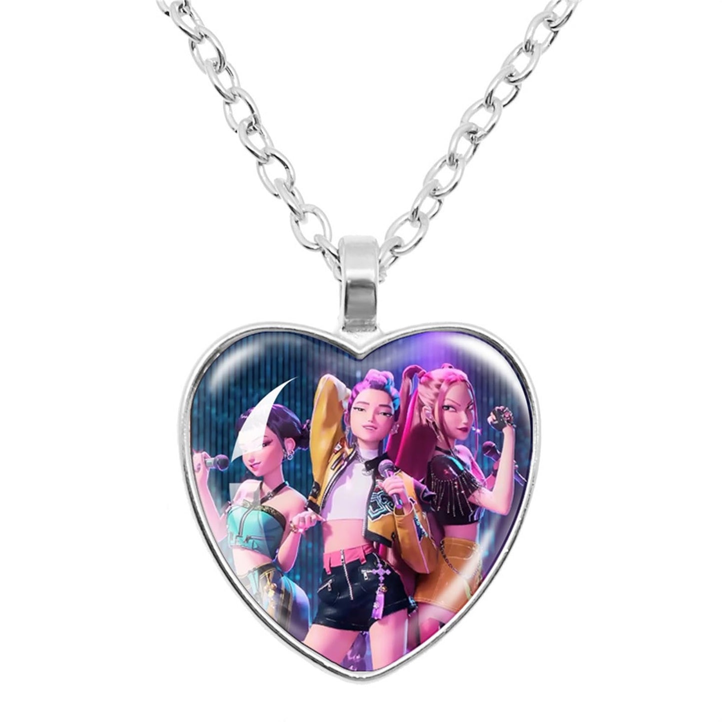 K-Pop Demon Hunters Necklace — Collectible Character Jewelry Gift