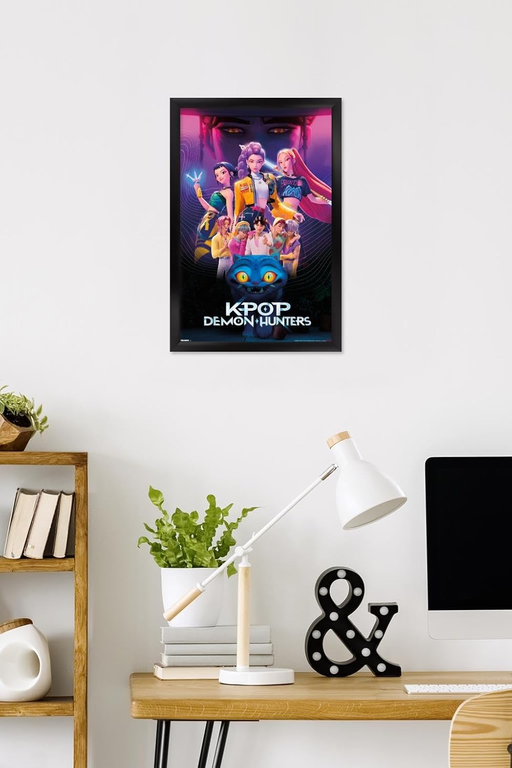 K-Pop Demon Hunters Group Wall Poster (2025) — Unframed 34″ × 22.4″