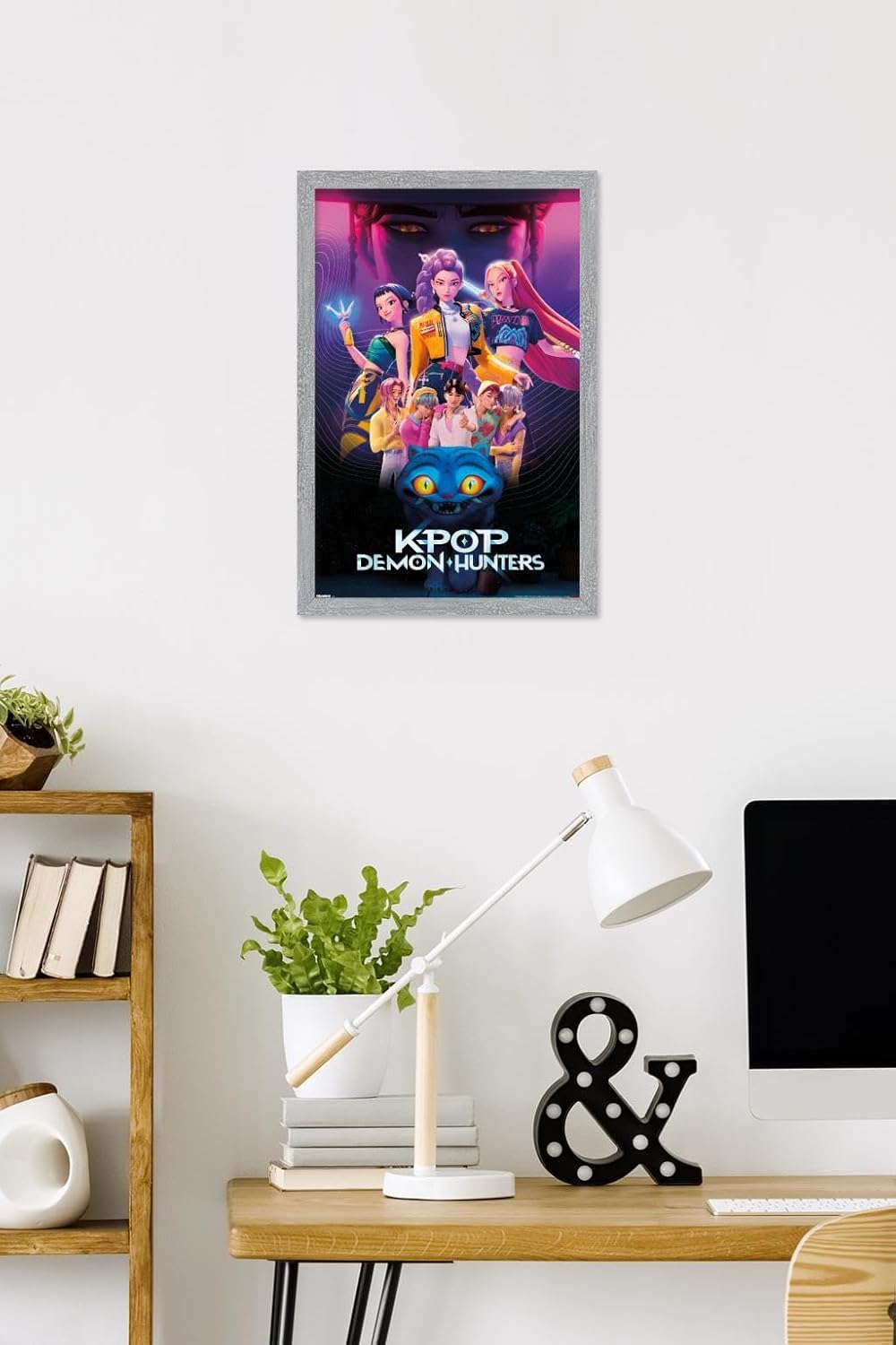 K-Pop Demon Hunters Group Wall Poster (2025) — Unframed 34″ × 22.4″