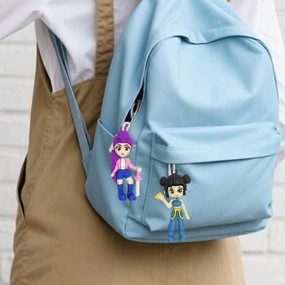 K-Pop Demon Hunters Action Figures — Huntrix Korean Idol Demon Doll Set (10-Piece)