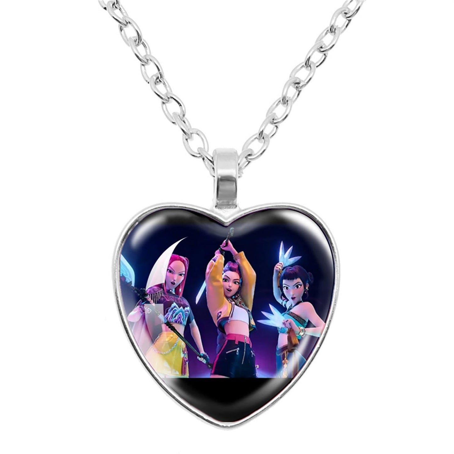 K-Pop Demon Hunters Necklace — Collectible Character Jewelry Gift