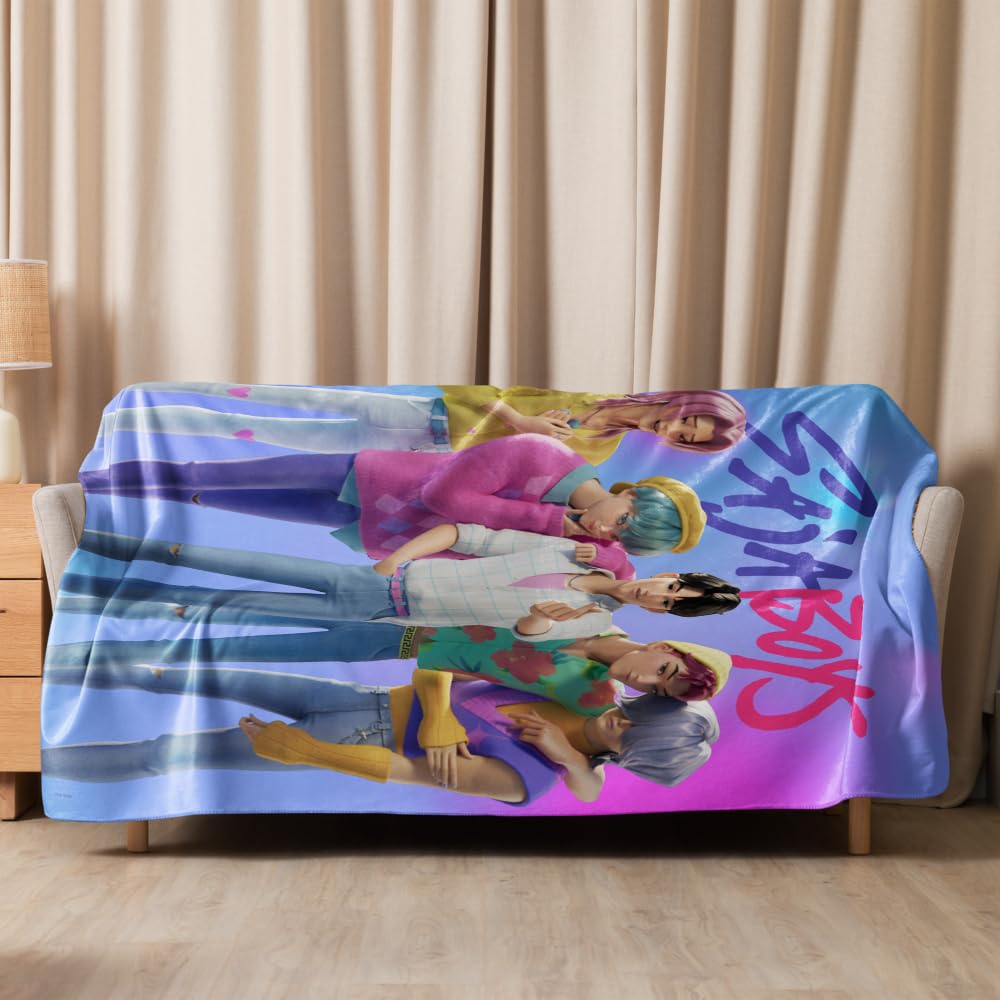 Saja Boys "The Pride" Sherpa Fleece Blanket | K-Pop Demon Hunters Cozy Anime Throw