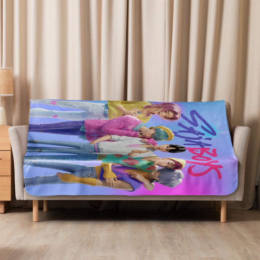 Saja Boys "The Pride" Sherpa Fleece Blanket | K-Pop Demon Hunters Cozy Anime Throw