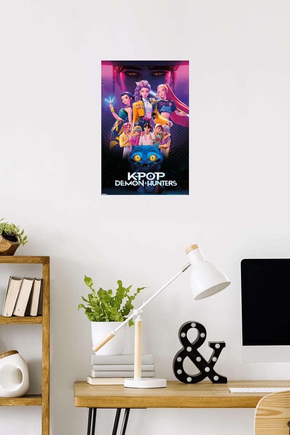 K-Pop Demon Hunters Group Wall Poster (2025) — Unframed 34″ × 22.4″