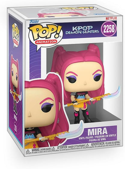 Funko Pop! K-Pop Demon Hunters — Huntr/x 3-Pack (Rumi, Mira & Zoey) Bundled with Box Protectors