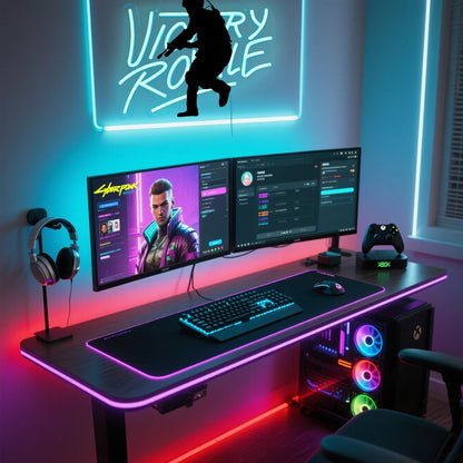 Saja Boys "Pink Idol Glow" Neon Sign | 13"x13" K-Pop Demon Hunters Aesthetic LED Wall Art