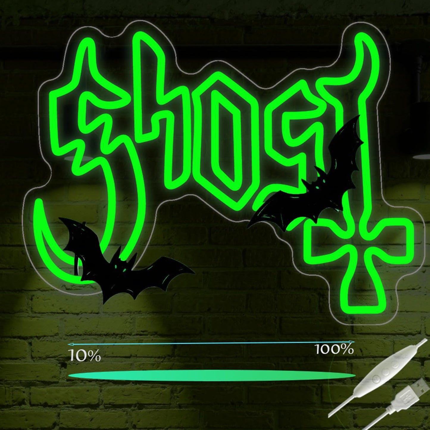 Saja Boys "Pink Idol Glow" Neon Sign | 13"x13" K-Pop Demon Hunters Aesthetic LED Wall Art