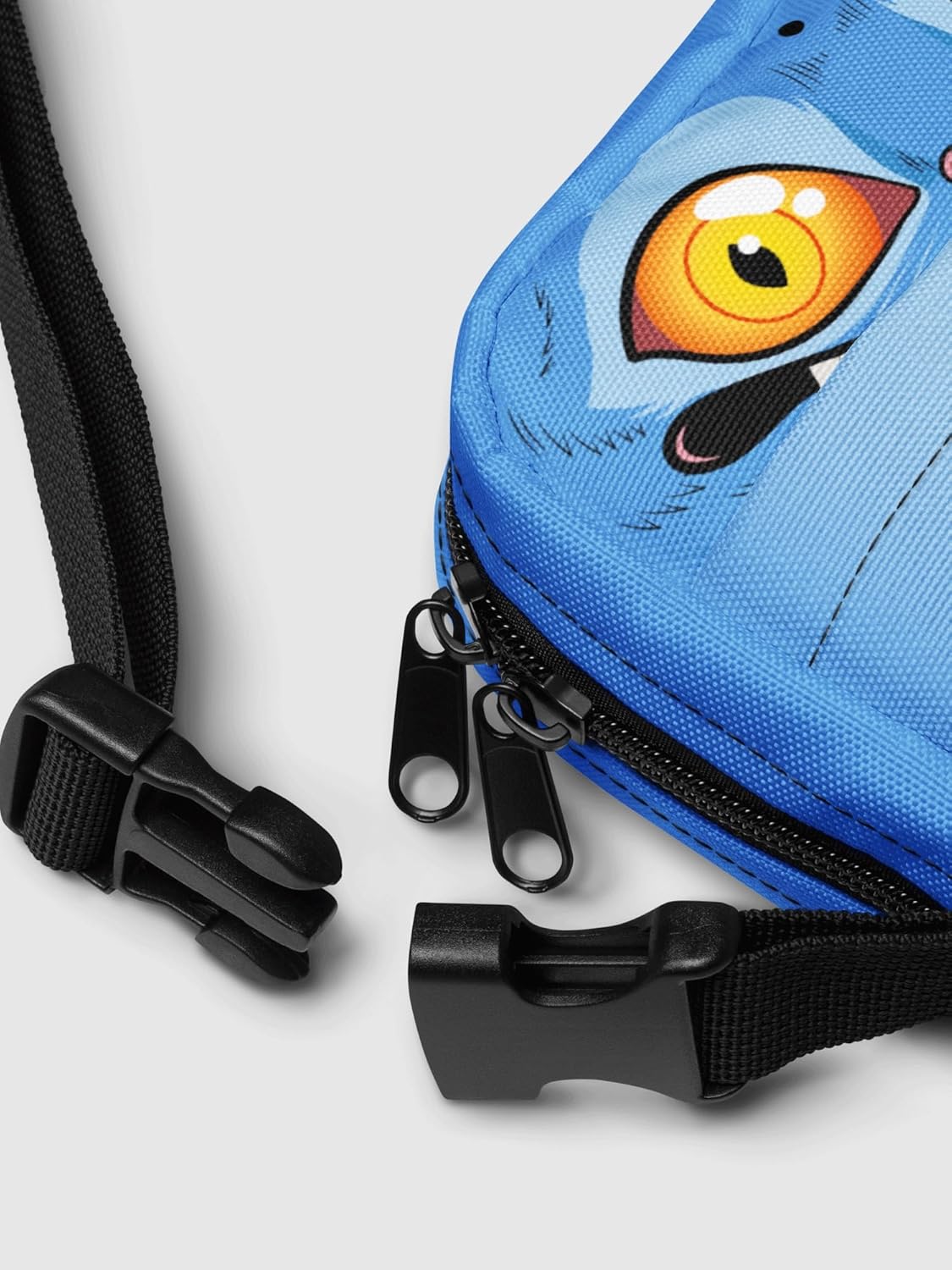 KPop Demon Hunters Derpy Tiger Crossbody Bag – Cute Character Shoulder Purse with Adjustable Strap – Lightweight Everyday Accessory – Officially Licensed