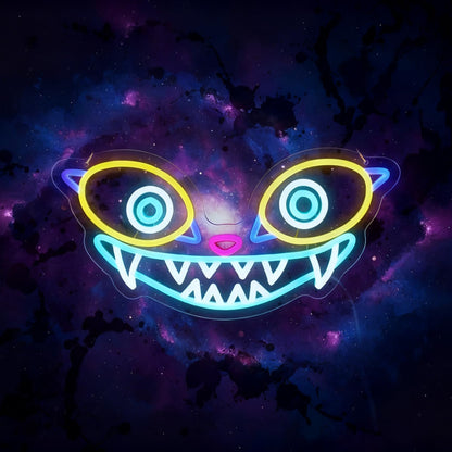 Saja Boys "Pink Idol Glow" Neon Sign | 13"x13" K-Pop Demon Hunters Aesthetic LED Wall Art