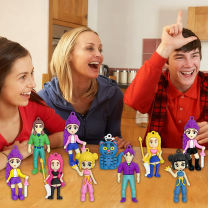 K-Pop Demon Hunters Action Figures — Huntrix Korean Idol Demon Doll Set (10-Piece)