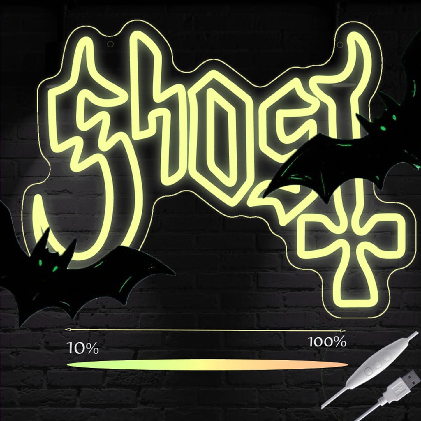 Saja Boys "Pink Idol Glow" Neon Sign | 13"x13" K-Pop Demon Hunters Aesthetic LED Wall Art