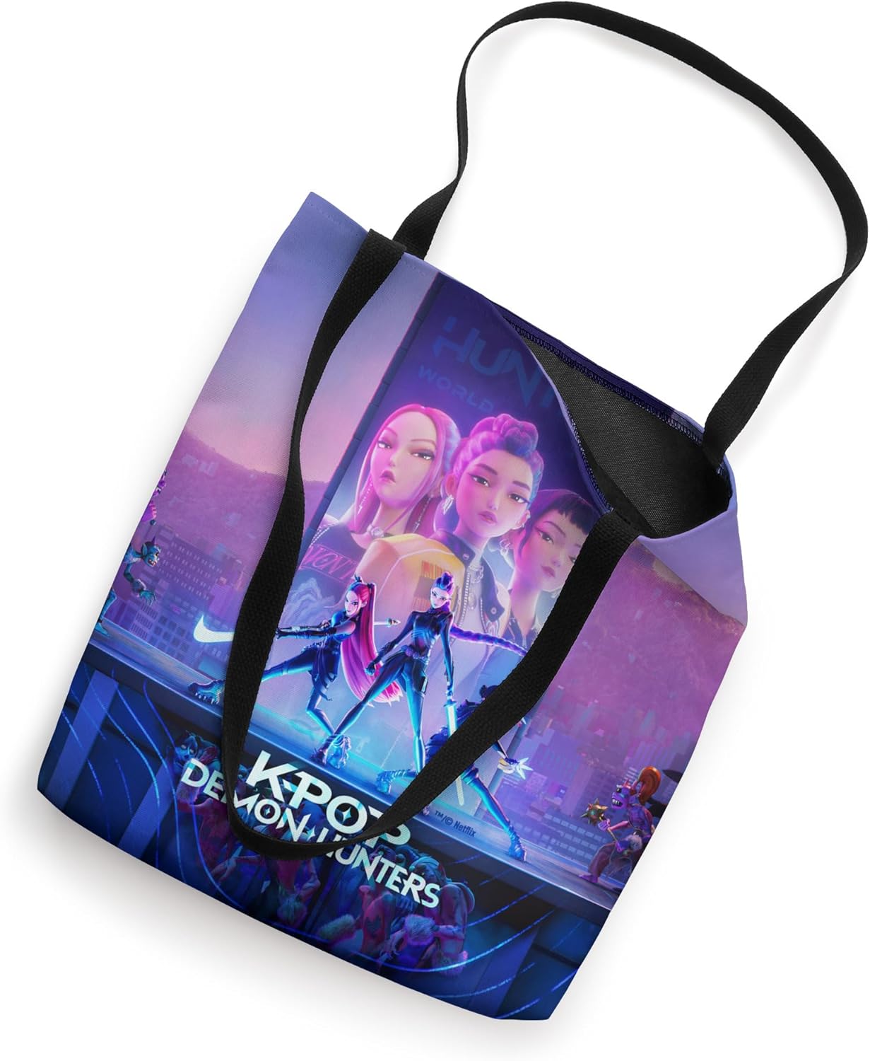 KPop Demon Hunters HUNTR/X Key Art Officially Licensed Tote Bag