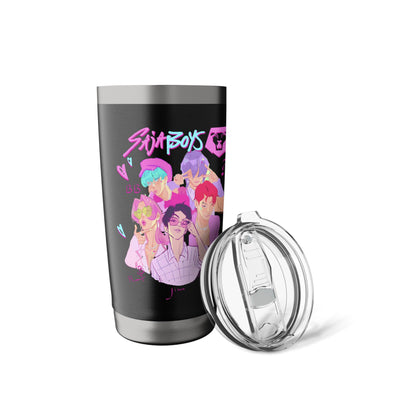Saja Boys "Heartthrob" Insulated Tumbler | K-Pop Demon Hunters Stainless Steel Techwear Bottle