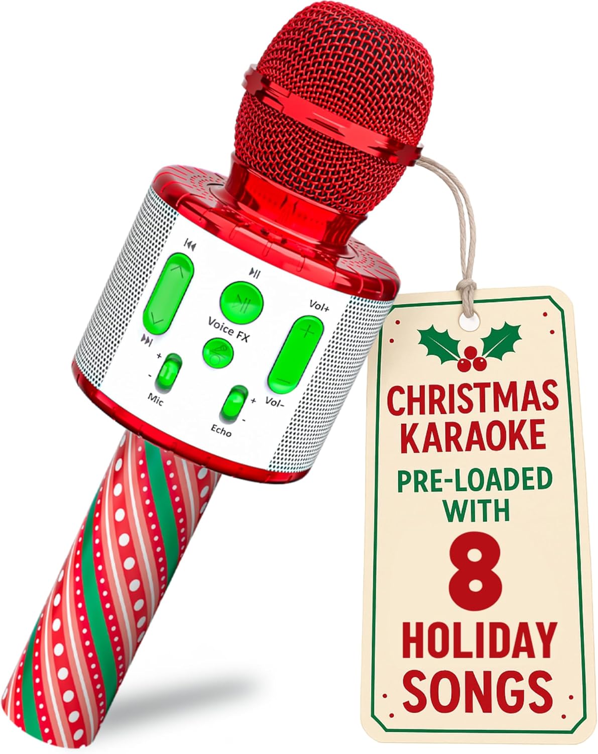 Huntrix "Vocal Star" Kids Karaoke Microphone - Bluetooth & Pre-Loaded Songs for Aspiring Hunters