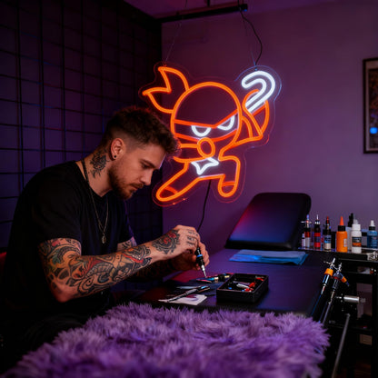 Saja Boys "Pink Idol Glow" Neon Sign | 13"x13" K-Pop Demon Hunters Aesthetic LED Wall Art