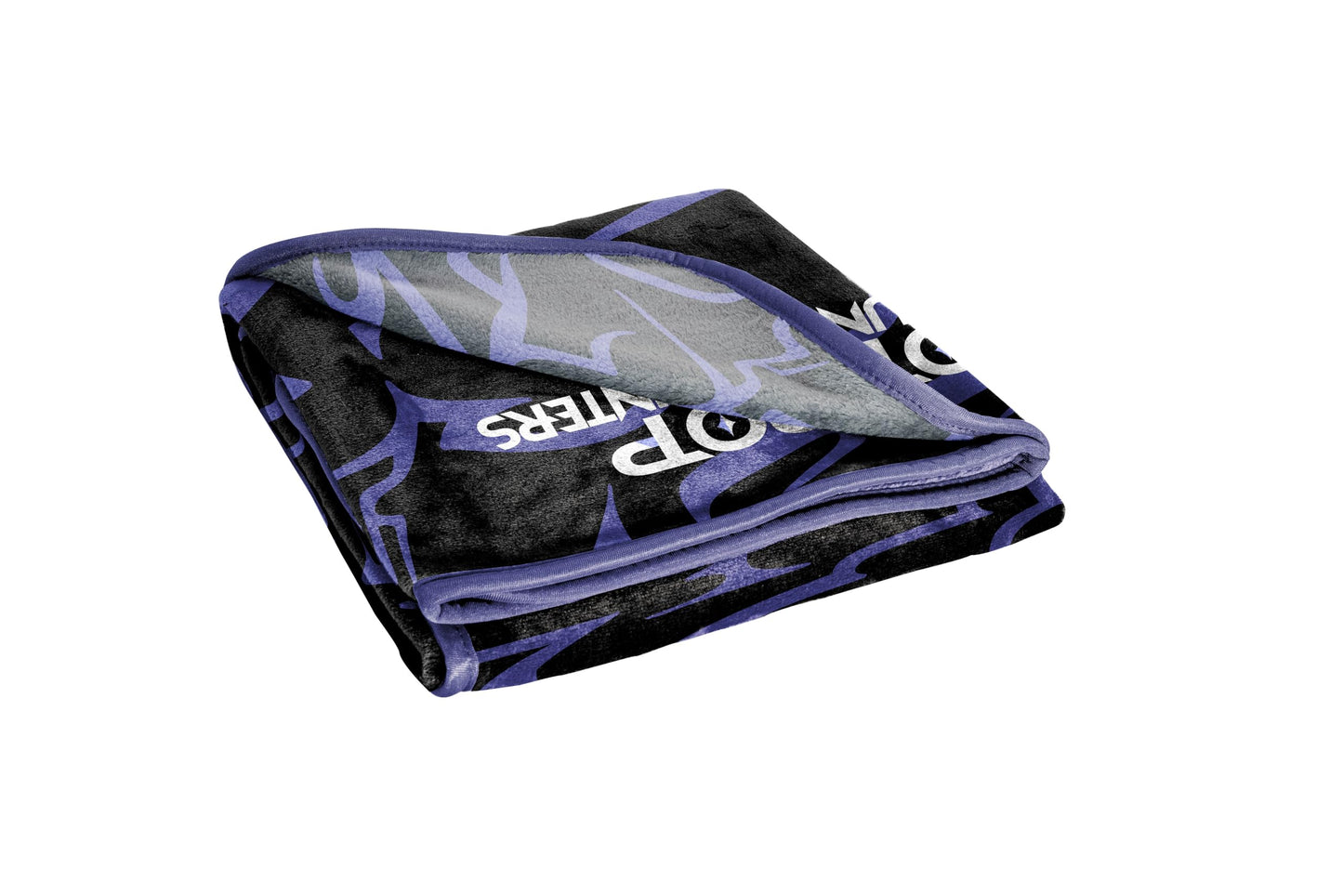 Saja Boys & Huntrix Chibi Plush Throw | K-Pop Demon Hunters Lavender Aesthetic Dorm Blanket