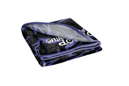 Saja Boys & Huntrix Chibi Plush Throw | K-Pop Demon Hunters Lavender Aesthetic Dorm Blanket