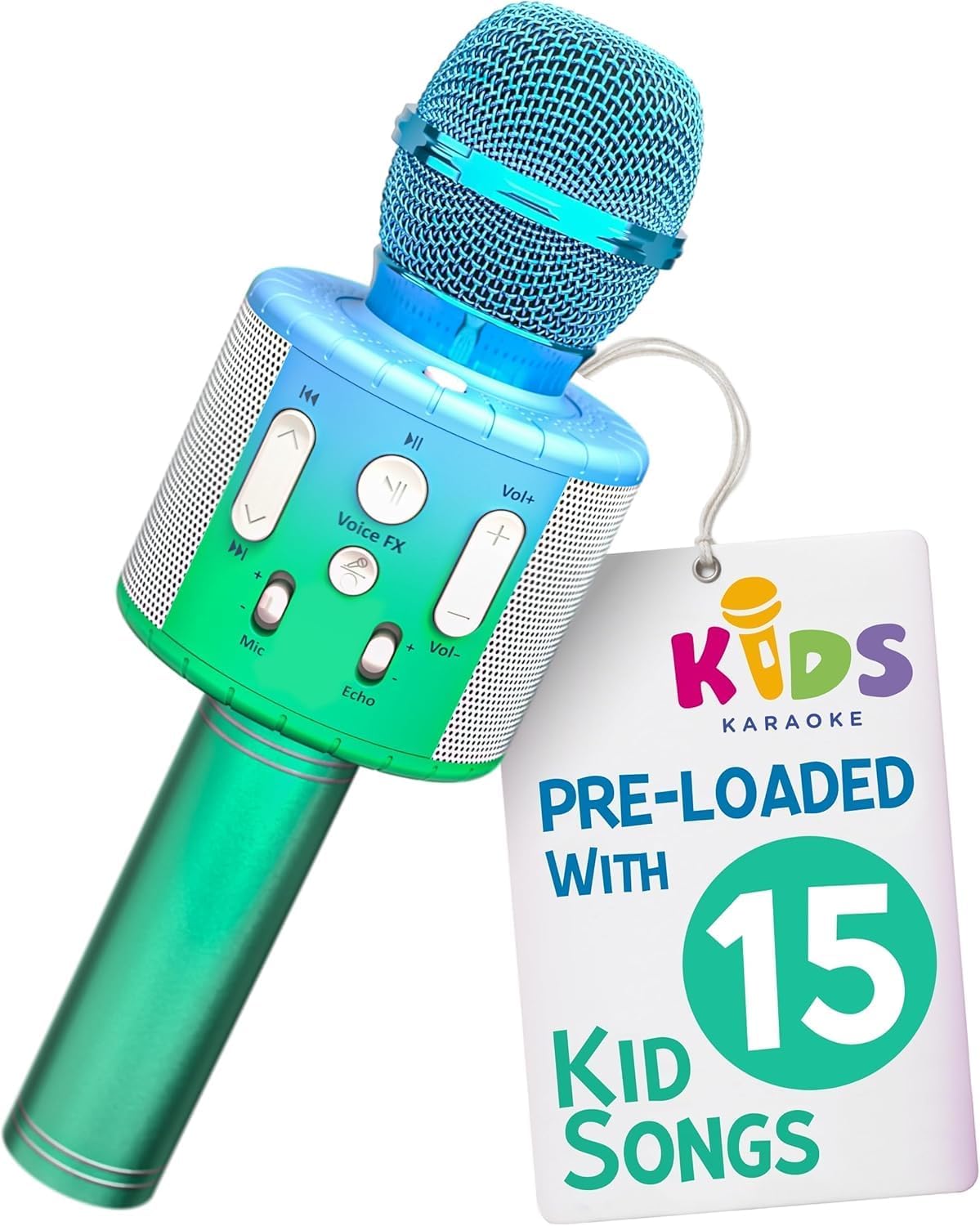 Huntrix "Vocal Star" Kids Karaoke Microphone - Bluetooth & Pre-Loaded Songs for Aspiring Hunters