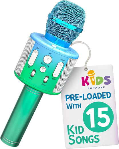 Huntrix "Vocal Star" Kids Karaoke Microphone - Bluetooth & Pre-Loaded Songs for Aspiring Hunters