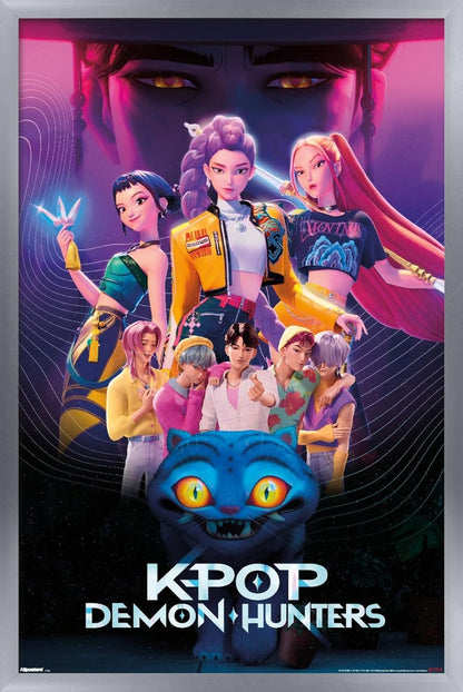 K-Pop Demon Hunters Group Wall Poster (2025) — Unframed 34″ × 22.4″