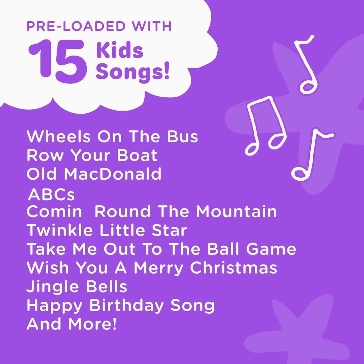 Huntrix "Vocal Star" Kids Karaoke Microphone - Bluetooth & Pre-Loaded Songs for Aspiring Hunters