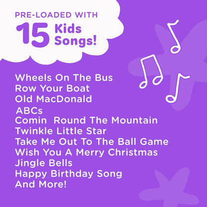 Huntrix "Vocal Star" Kids Karaoke Microphone - Bluetooth & Pre-Loaded Songs for Aspiring Hunters