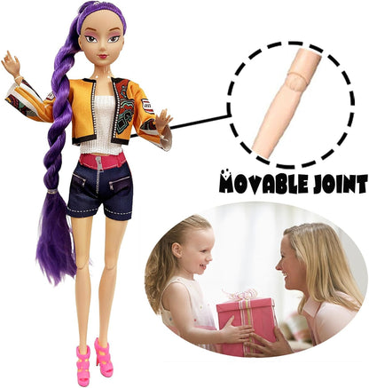 Huntrix 11.5" Poseable Dolls 3-Pack — K-Pop Demon Hunters Collectible Action Dolls