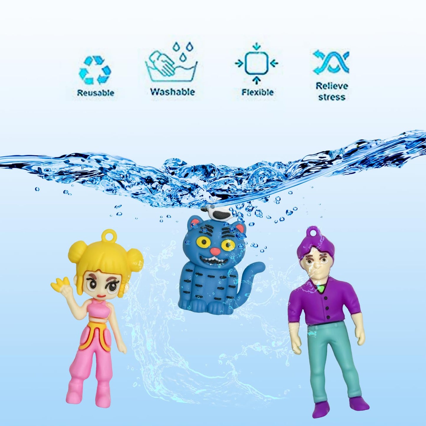 K-Pop Demon Hunters Action Figures — Huntrix Korean Idol Demon Doll Set (10-Piece)