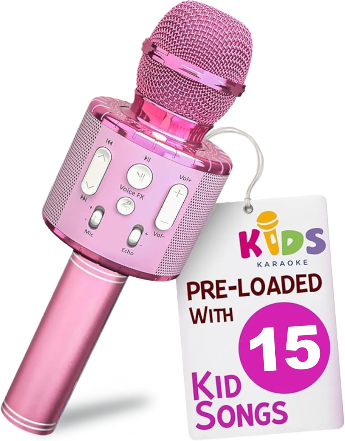 Huntrix "Vocal Star" Kids Karaoke Microphone - Bluetooth & Pre-Loaded Songs for Aspiring Hunters