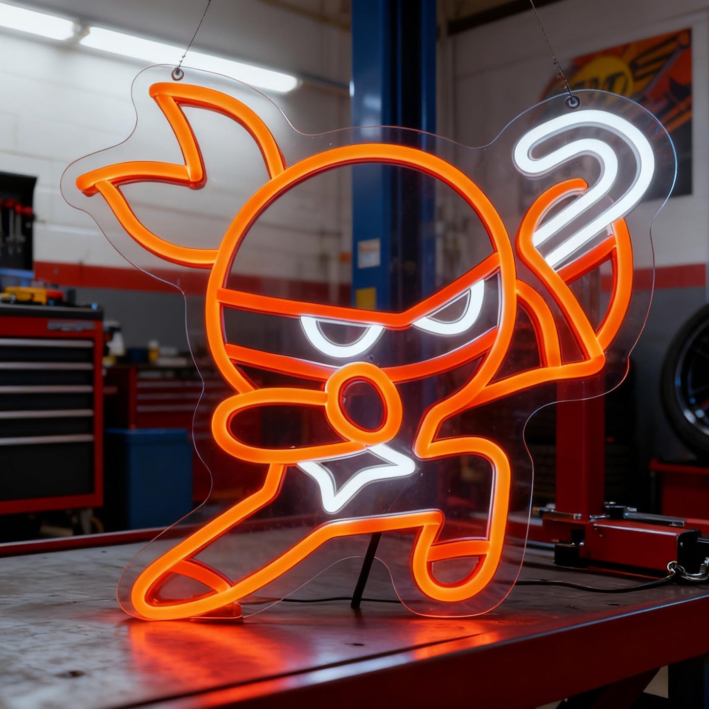 Saja Boys "Pink Idol Glow" Neon Sign | 13"x13" K-Pop Demon Hunters Aesthetic LED Wall Art