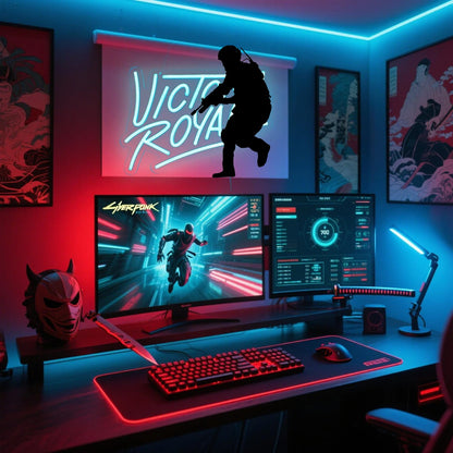 Saja Boys "Pink Idol Glow" Neon Sign | 13"x13" K-Pop Demon Hunters Aesthetic LED Wall Art