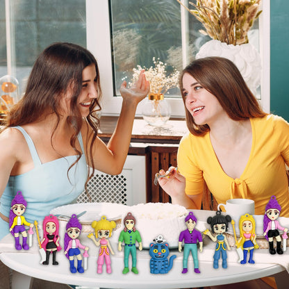 K-Pop Demon Hunters Action Figures — Huntrix Korean Idol Demon Doll Set (10-Piece)