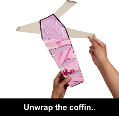 Monster High Buried Secrets Dolls & Accessories — Cozy Creepover Mystery Doll + 5 Unboxing Surprises