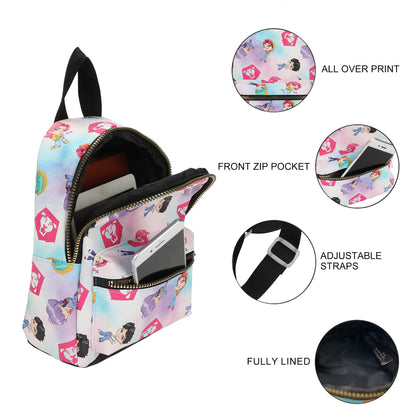 Saja Boys Chibi Mini Backpack | K-Pop Demon Hunters Blue & Pink Urban Streetwear Bag