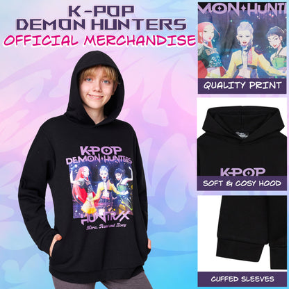 K-Pop Demon Hunters Hoodie for Girls & Teens — Officially Licensed Warm Pullover