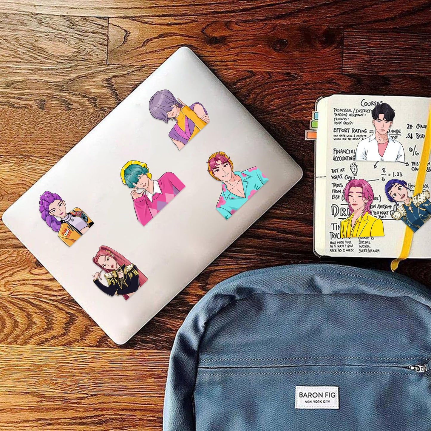 K-Pop Demon Hunters DIY "Make-A-Face" Sticker Set | 24-Sheet Saja Boys & Huntrix Interactive Party Decals