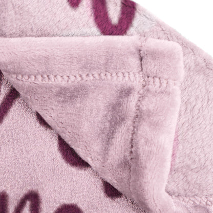 Saja Boys & Huntrix Chibi Plush Throw | K-Pop Demon Hunters Lavender Aesthetic Dorm Blanket