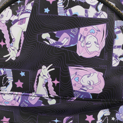 Saja Boys Chibi Mini Backpack | K-Pop Demon Hunters Blue & Pink Urban Streetwear Bag