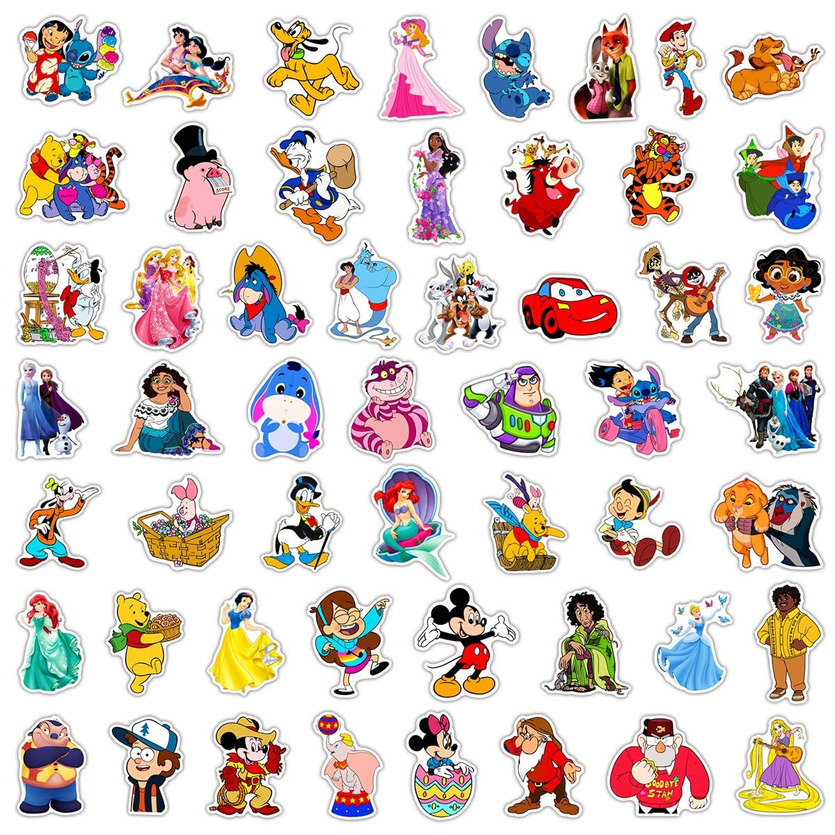 K-Pop Demon Hunters DIY "Make-A-Face" Sticker Set | 24-Sheet Saja Boys & Huntrix Interactive Party Decals